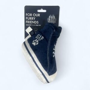 Gap Pet, Dog Toys, Plush Sneaker Squeaker Pet Toy Blue 8" double squeaker